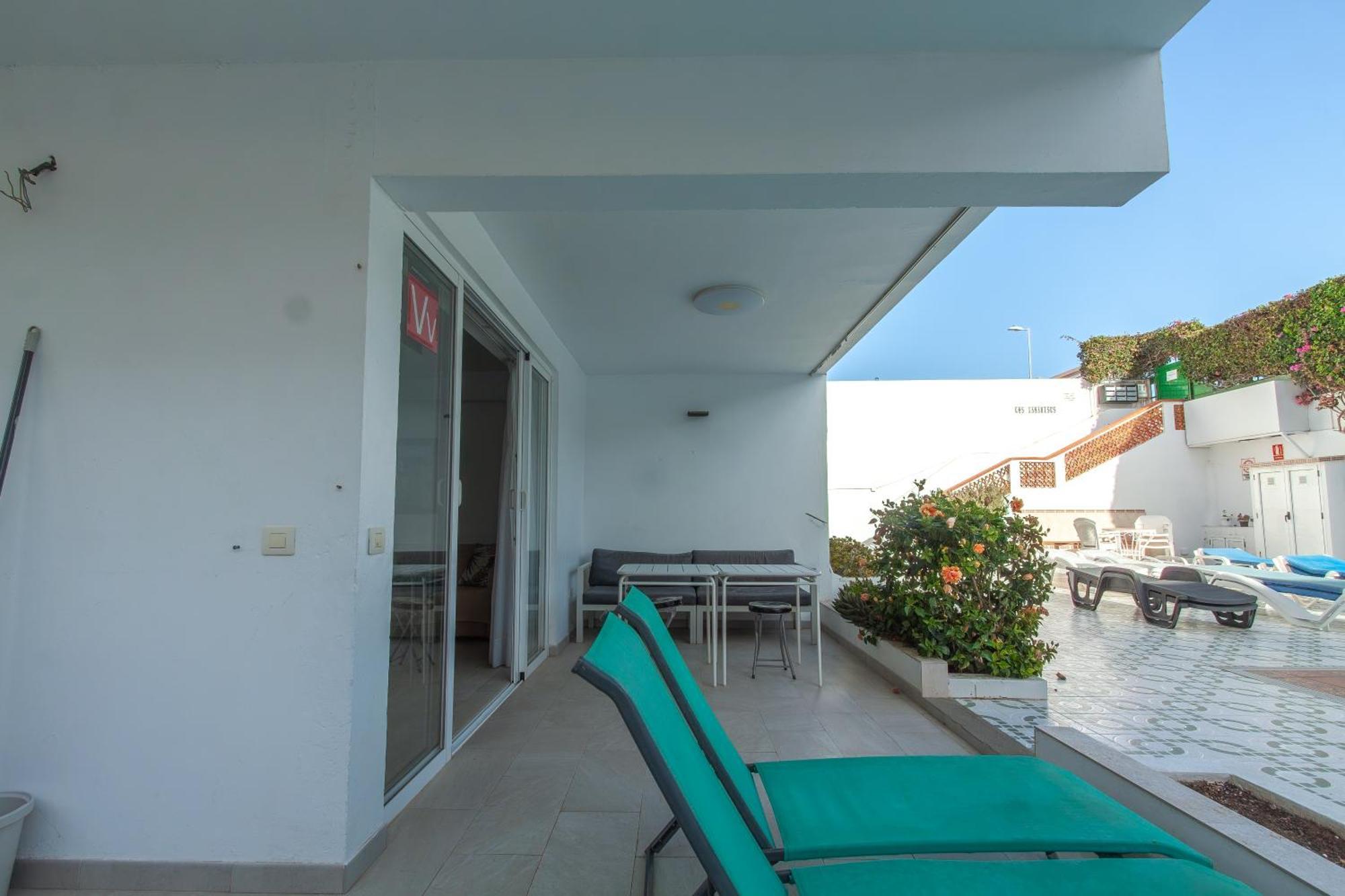 Apartamento Con Terraza Y Piscina En Playa Del Ing Playa del Inglés Exterior foto